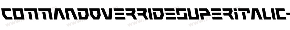 CommandOverrideSuperItalic-7JnB字体转换