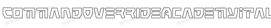 CommandOverrideAcademyItal-rLO9字体转换