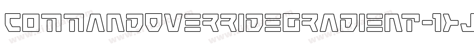 CommandOverrideGradient-1xJB字体转换