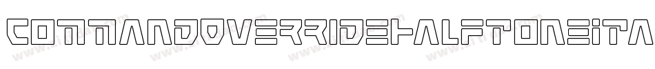 CommandOverrideHalftoneItal-8GlJ字体转换