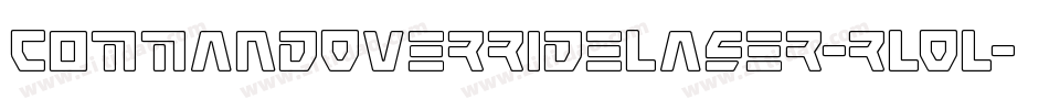 CommandOverrideLaser-rLOL字体转换