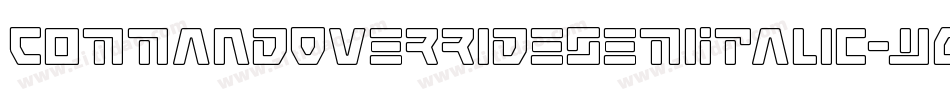 CommandOverrideSemiItalic-w0nw字体转换