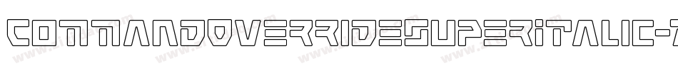 CommandOverrideSuperItalic-7JnB字体转换