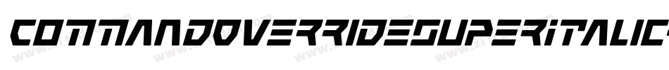 CommandOverrideSuperItalic-7JnB字体转换
