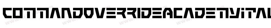CommandOverrideAcademyItal-rLO9字体转换