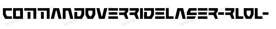 CommandOverrideLaser-rLOL字体转换