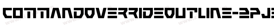 CommandOverrideOutline-2pJe字体转换