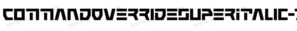 CommandOverrideSuperItalic-7JnB字体转换