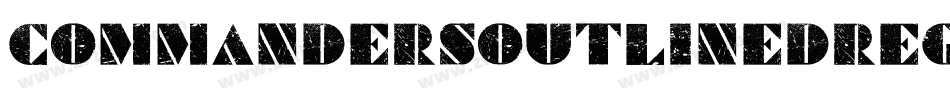 CommandersOutlinedRegular-1yX2字体转换