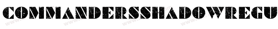 CommandersShadowRegular-BmXd字体转换