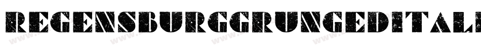 RegensburgGrungedItalic-6Yez1字体转换