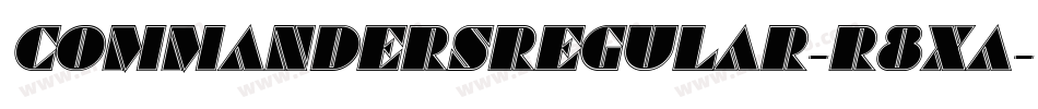 CommandersRegular-R8XA字体转换