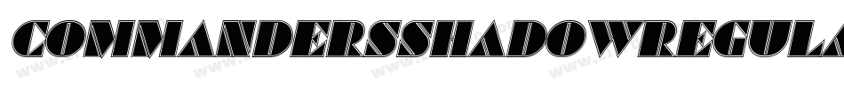 CommandersShadowRegular-BmXd字体转换