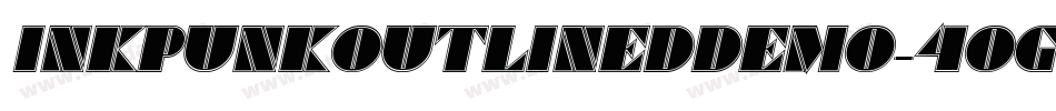 InkPunkOutlinedDemo-4OG6字体转换