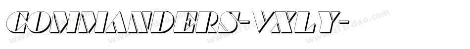 Commanders-VxLy字体转换