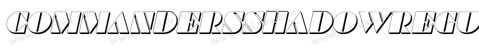 CommandersShadowRegular-BmXd字体转换