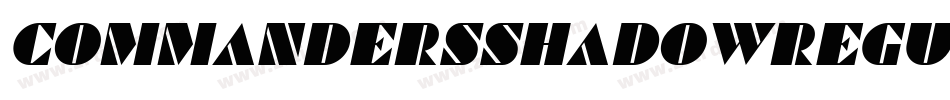 CommandersShadowRegular-BmXd字体转换