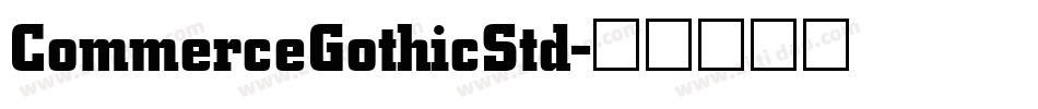 CommerceGothicStd字体转换
