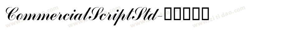 CommercialScriptStd字体转换