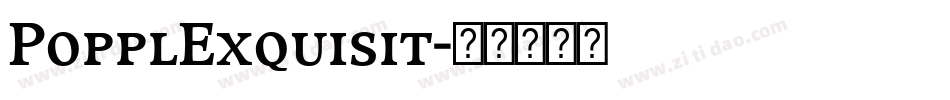 PopplExquisit字体转换