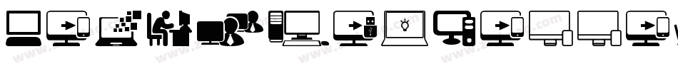 ComputerHollow字体转换