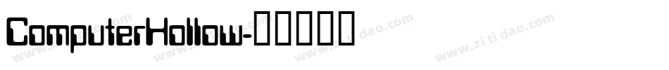ComputerHollow字体转换