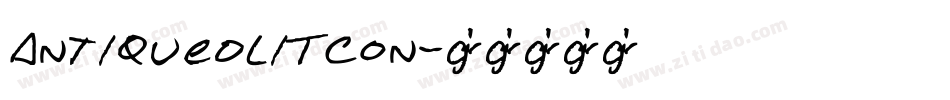 AntiqueOliTCon字体转换