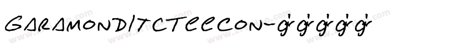 GaramondItcTEECon字体转换
