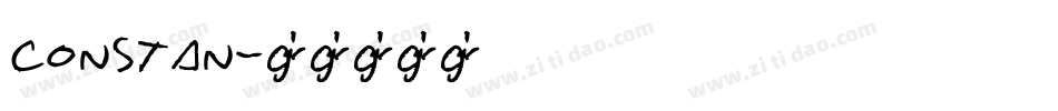 constan字体转换
