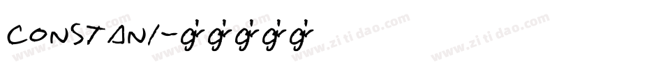constani字体转换
