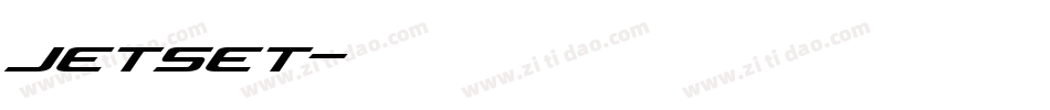 jetset字体转换