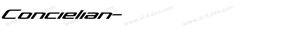 Concielian字体转换