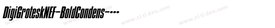 DigiGroteskNEF-BoldCondens字体转换
