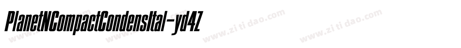 PlanetNCompactCondensItal-yd4Z字体转换