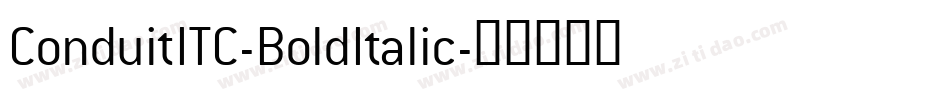 ConduitITC-BoldItalic字体转换