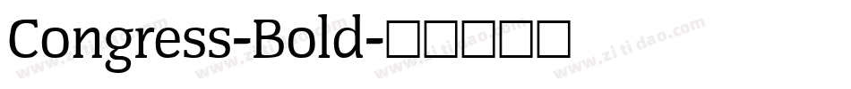 Congress-Bold字体转换