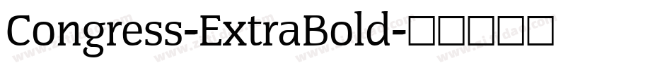 Congress-ExtraBold字体转换