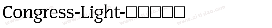 Congress-Light字体转换