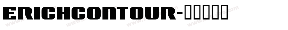 ErichContour字体转换