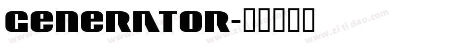 Generator字体转换