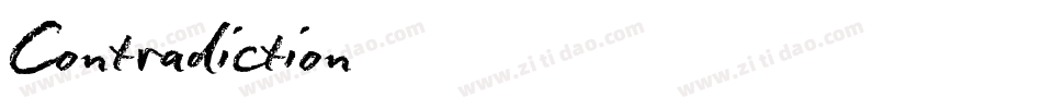 Contradiction字体转换