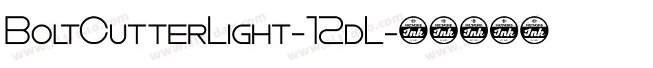 BoltCutterLight-12dL字体转换