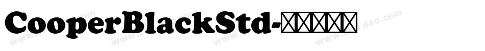 CooperBlackStd字体转换