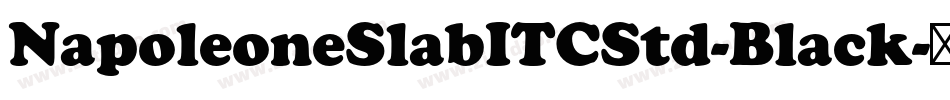 NapoleoneSlabITCStd-Black字体转换