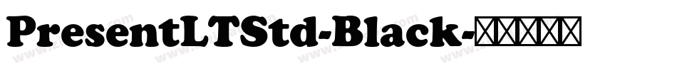PresentLTStd-Black字体转换