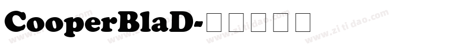 CooperBlaD字体转换