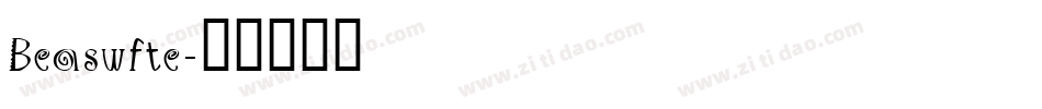 Beaswfte字体转换