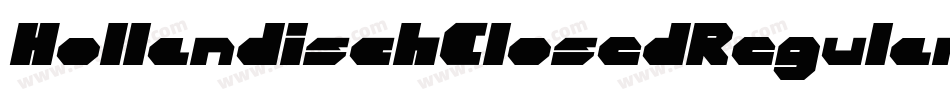 HollandischClosedRegular-nGL0字体转换