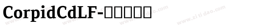CorpidCdLF字体转换