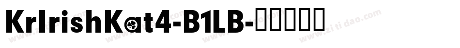 KrIrishKat4-B1LB字体转换
